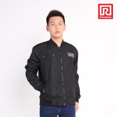 Ramayana - Diesel House - Jaket Bomber Parasut Aplikasi Hitam - Diesel House (07971685)
