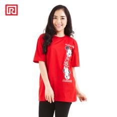 Ramayana - Disney x Ramayana - Kaos T-shirt Disney Side Printed Mickey Minnie Merah