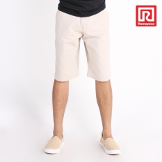 Ramayana - House - Celana Chino Pendek Pria Regular Fit Non-Stretch Cream-A/X House (07972901)
