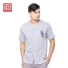 Ramayana - RAF - Kaos T-shirt Baseball 88 Cotton Abu-Abu