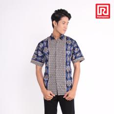 Ramayana - Rama Batik - Kemeja Batik Pria Lengan Pendek Katun Biru – Batik Rama (07972713)