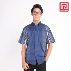 Ramayana - Rama Batik - Kemeja Batik Pria Lengan Pendek Katun Biru – Batik Rama (07972785)