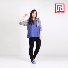 Ramayana - Sarai - Blouse Remaja Wanita Kombinasi Pita Kotak-Kotak Baby Terry Benhur - Sarai (07972602)