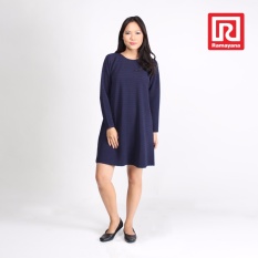 Ramayana - Vannisa - Dress Wanita Basic Lengan Panjang Earreen 2