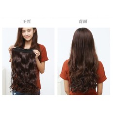 Rambut Palsu Wanita Hairclip Darkbrown Bentuk Curly