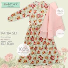 RANIASET(2-12tahun) gamis anak warna putih murah polos terbaru