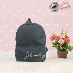 Tas Ransel Wanita - Harga grosir - RM Mini Polos Hitam - JETCOMEBAG