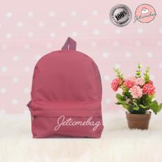 Tas Ransel Wanita - Harga grosir - RM Mini Polos Maroon - JETCOMEBAG