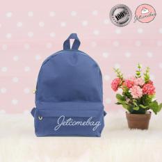 Tas Ransel Wanita - Harga grosir - RM Mini Polos Best Seller Navy - JETCOMEBAG