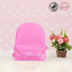 Tas Ransel Wanita - Harga grosir - RM Mini Polos Pink Fanta - JETCOMEBAG