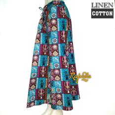 RAPHITA Celana Kulot Batik Etnik - Celana Panjang Wanita -Linen Cotton - Celana Kulot Payung