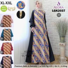 RATU SHOPPING Gamis lgk2037 batik balotelly Super jumbo besar polos / gamis motif / pesta balotelly gamis batik gamis motif bunga/ gamis busui / gamis bumil / gamis big size / gamis plush size / gamis pesta / gamis harian / gamis fashion / gamis trendy