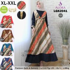 RATU SHOPPING Gamis lgk2041 batik balotelly Super jumbo besar polos / gamis motif / pesta balotelly gamis batik gamis motif bunga/ gamis busui / gamis bumil / gamis big size / gamis plush size / gamis pesta / gamis harian / gamis fashion / gamis trendy