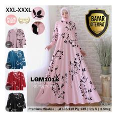 RATU SHOPPING Gamis lgm1018 Miss bee XXL XXXL Super jumbo besar polos / gamis motif / pesta balotelly gamis batik gamis motif bunga/ gamis busui / gamis bumil / gamis big size / gamis plush size / gamis pesta / gamis harian / gamis fashion / gamis trendy