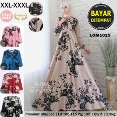 RATU SHOPPING Gamis lgm1025 balotelly XXL XXXL Super jumbo besar polos / gamis motif / pesta balotelly gamis batik gamis motif bunga/ gamis busui / gamis bumil / gamis big size / gamis plush size / gamis pesta / gamis harian / gamis fashion / gamis trendy