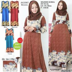 RATU SHOPPING Gamis Motif bunga AG5087 BUSUI BUMIL / gamis casual / gamis motif / gamis muslim / baju muslim / baju wanita / Gamis jumbo/ Gamis Jersey / Gamis Pesta / Gamis elegan
