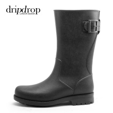 Raytheon Segala Medan Pria Sepatu Boots Hujan (Model Pria + Geng Dasar Hitam)