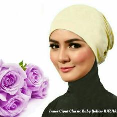 Razha Inner Ciput Classic Daleman Jilbab Baby Yellow Cream