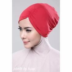 Razha Inner Ciput Swing Daleman Jilbab Kerut Ala Risty Tagor Chili Red
