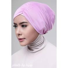 Razha Inner Ciput Swing Daleman Jilbab Kerut Ala Risty Tagor Pale Magenta