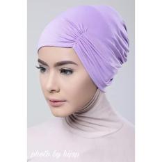 Razha Inner Ciput Swing Daleman Jilbab Kerut Ala Risty Tagor Pale Purple