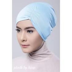 Razha Inner Ciput Swing Daleman Jilbab Kerut Ala Risty Tagor Soft Blue