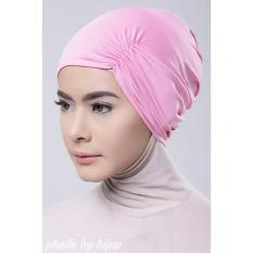 Razha Inner Ciput Swing Daleman Jilbab Kerut Ala Risty Tagor Soft Pink