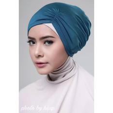Razha Inner Ciput Swing Daleman Jilbab Kerut Ala Risty Tagor Prussian Blue