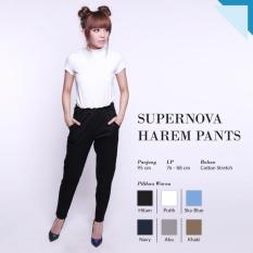 Ready Bawahan Wanita Murah Surabaya Supernova Harem Pants Black
