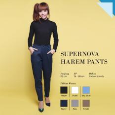 Ready Bawahan Wanita Murah Surabaya Supernova Harem Pants Navy