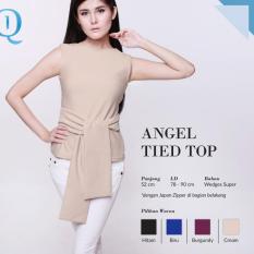 Ready Blouse Wanita Murah Surabaya Angel Tied Top Cream Wedges Super