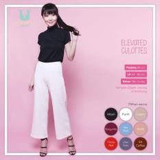 Ready Celana Wanita Murah Surabaya Elevated Culottes White Silky