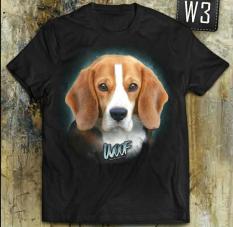 Ready Kaos Anjing Beagel Unisex Murah Surabaya 011 Soft Katun Dingin