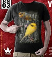 Ready Kaos Burung Unisex Murah Surabaya 004 Soft Katun Dingin