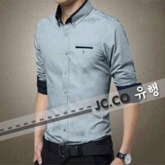 Ready Kemeja Pria Murah Surabaya Pedro Grey