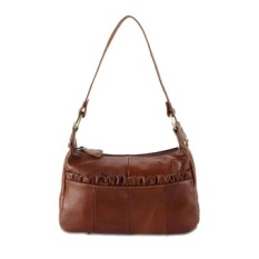 Kulit Asli Asli Baru Terbaik Womens Handbag Over Shoulder BagCasual Messenger Ladies Tas dari Kulit Alami Hari Clutches Brown- Intl-Intl