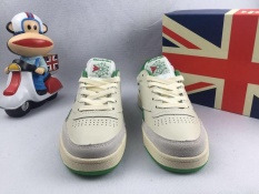 Reebok Sepatu Kasual Pria Klasik Loafer Sepatu Tua Mode Sepatu Lari Retro Sepatu (putih dan Hijau) -Intl