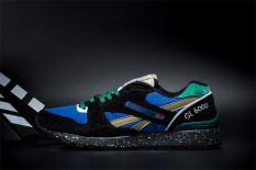 Reebok Sepatu Kasual Pria GL6000 Olahraga Sepatu Sepatu Lari Reebok Klasik Berjalan Sepatu (hitam Hijau Splash-INK) -Intl