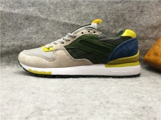 Reebok Sepatu Kasual Pria GL6000 Olahraga Sepatu Sepatu Lari Reebok Klasik Berjalan Sepatu (grey Green Kuning)
