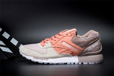 Reebok Sepatu Kasual Pria GL6000 Olahraga Sepatu Sepatu Lari Reebok Klasik Berjalan Sepatu (Orange Grey Tan)-Intl