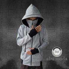 refill.stuff jaket polos ninja(abu muda)