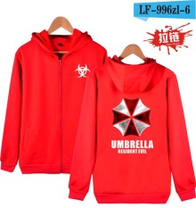 Resident Evil Umbrella Ritsleting Hoodie Jaket Harajuku Pria Capless Hoodie S Pria Pakaian-Internasional