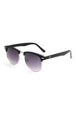 Retro Vintage Womens Mens Designer Terlalu Gede Kacamata Hitam (Hitam)