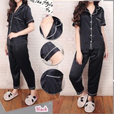 Reyn Shop - Satin Pajamas Panjang / Baju Tidur / Piyama dewasa Panjang / Setelan Baju Tidur