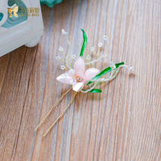 Ribuan Warna Gadis Mori Mutiara Pernikahan Pita Rambut Bunga Hiasan Rambut