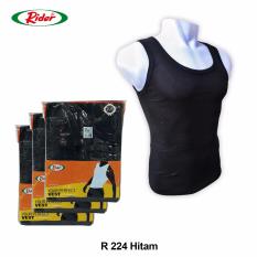 Rider Sport R224BWH Vest - Hitam - Kaos Dalam Pria