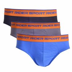 Rider Sport R761B Mini Brief - Celana Dalam Pria - 3 Buah - Multicolor
