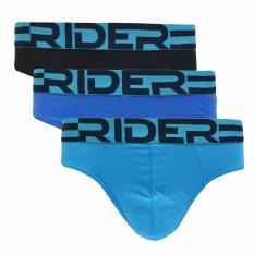 Rider Sport R762B Mini Brief - Celana Dalam Pria - Biru - 3 Buah
