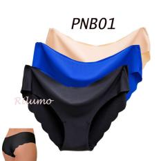 Panty Seamless Celana Dalam Tanpa Jahitan Import (krem/hitam)