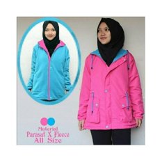 RL Jaket parasut bolak balik women pink